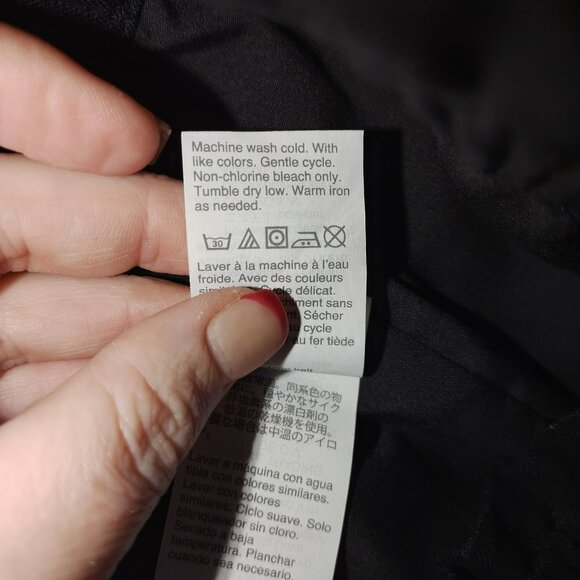 J Crew Womens Black‎ Scallop Hem Pull On Skirt Size 8 Linen Blend Classic summer - Picture 7 of 11